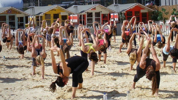 Yoga at Camden Beach